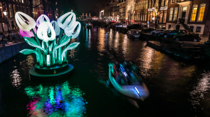 Tulips Amsterdam Light Festival  15 years of light art in Amsterdam
