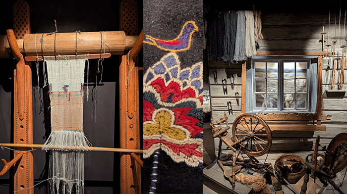 Creative Break in Jamtland Heritage Craft  in Wild Sweden weavings and embroidery