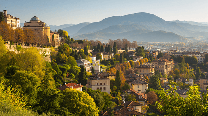  Bergamo in autumn.
