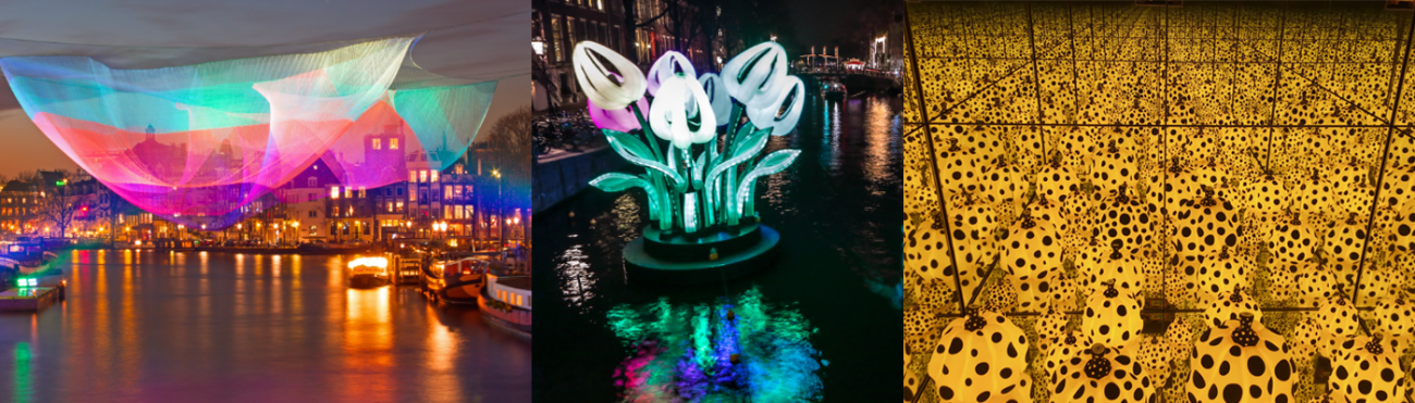 Amsterdam Light Festival Banner.