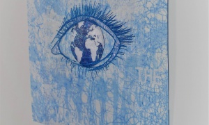 Hanneke Reinalde-Poot, Abu Dhabi. 'Colour the World' quilt. By travelling around the world and living in other countries, we discover different cultures, religions, landscapes, etc. and can learn from each other.  It colours the world!