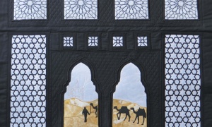 Hanneke Reinalda-Poot, Abu Dhabi. 'Colour the World Travel & Destination'. Arabic patterns are seen everywhere in Abu Dhabi. The city is surrounded by desert. Camels are an important means of transport. 