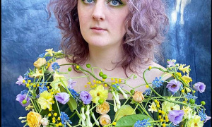 Hannah Beckley Body Adornment of Spring Flowers 